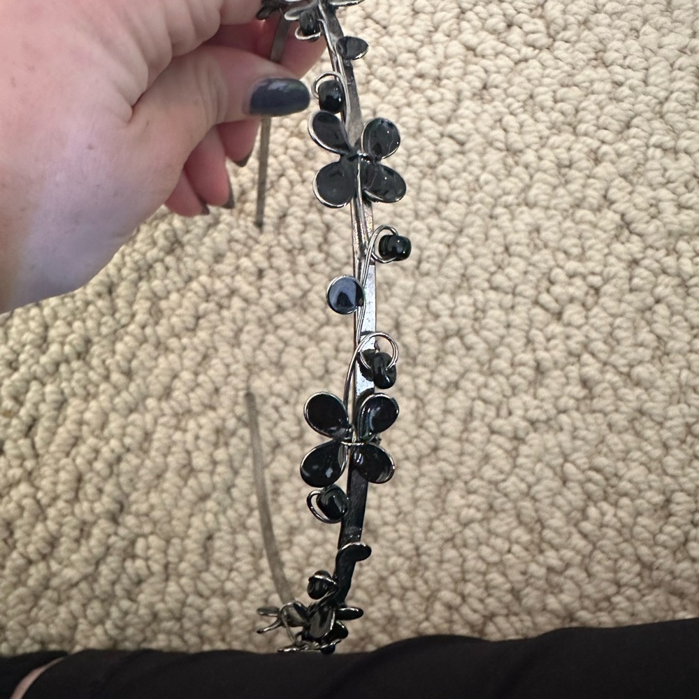 Metal butterfly hairband